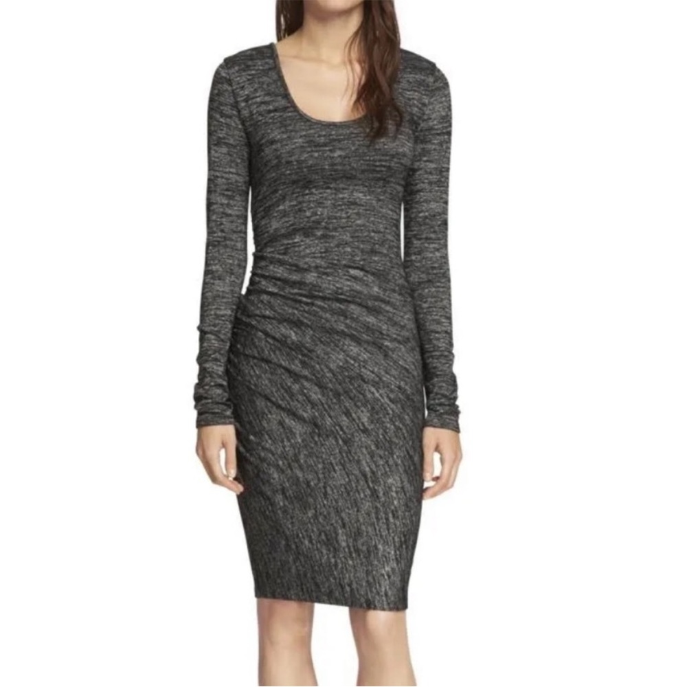 NWT Rag & Bone Black Heather Twist Dress L